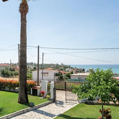 Palm Nest With Private Pool In Chalkidiki 펜션 *