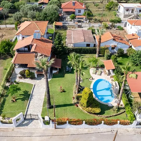Palm Nest With Private Pool In Chalkidiki Vergia
