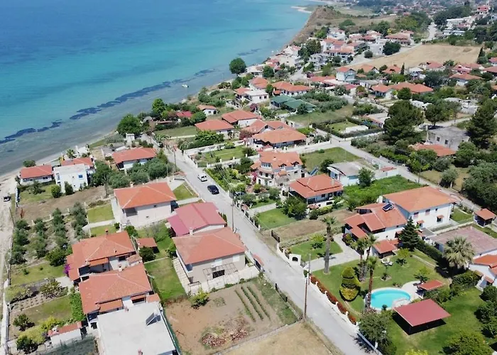 Palm Nest With Private Pool In Chalkidiki Prázdninový dům *